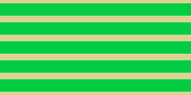 #01cd43, #dbd393 horizontal lines, twenty-eight pixels wide, fifty-two pixels apart