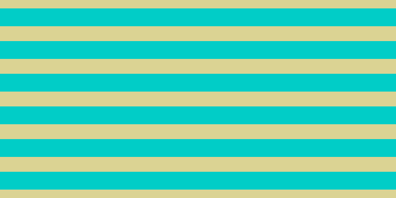 #01cdc7, #dbd393 horizontal lines, thirty pixels wide, thirty-six pixels apart