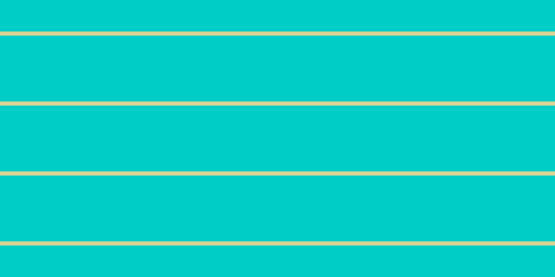 #01cdc7, #dbd393 horizontal lines, six pixels wide, ninety-five pixels apart