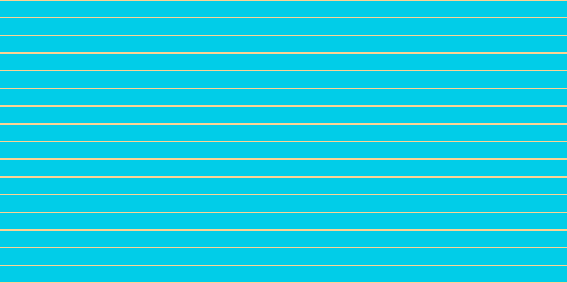 #01cde8, #fcd393 horizontal lines, two pixels wide, twenty-three pixels apart