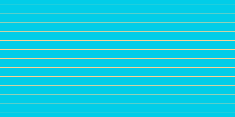 #01cde8, #fcd393 horizontal lines, two pixels wide, twenty-nine pixels apart