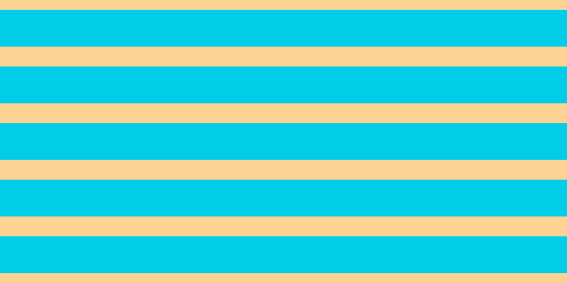 #01cde8, #fcd393 horizontal lines, twenty-eight pixels wide, fifty-two pixels apart