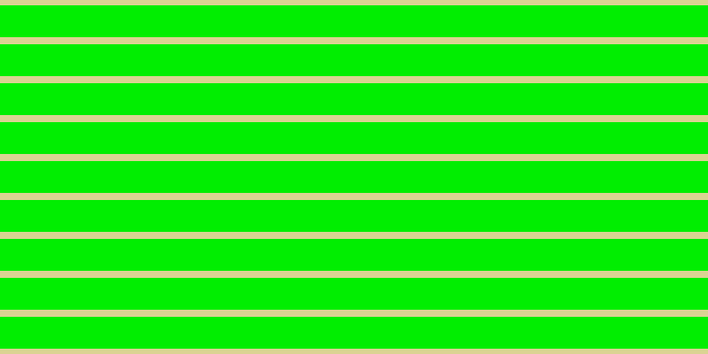 #01ee01, #dbd393 horizontal lines, eight pixels wide, thirty-six pixels apart