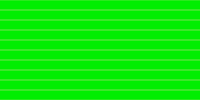 #01ee01, #dbd393 horizontal lines, two pixels wide, thirty-eight pixels apart