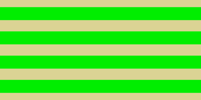#01ee01, #dbd393 horizontal lines, forty-five pixels wide, fifty-two pixels apart