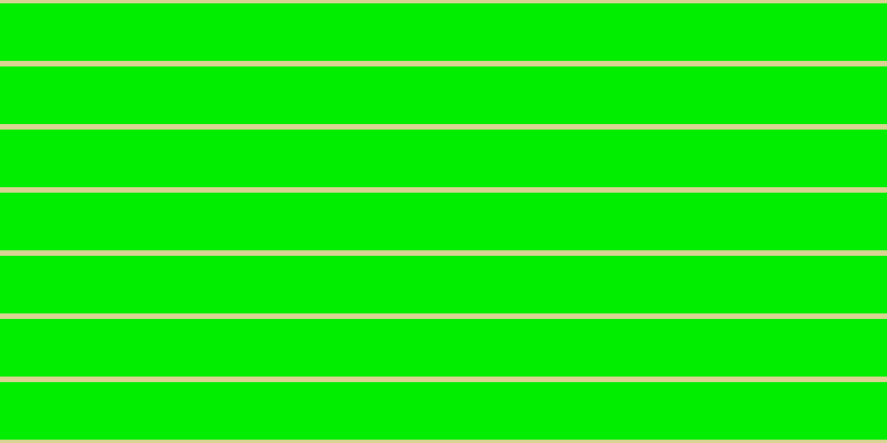#01ee01, #dbd393 horizontal lines, five pixels wide, fifty-two pixels apart