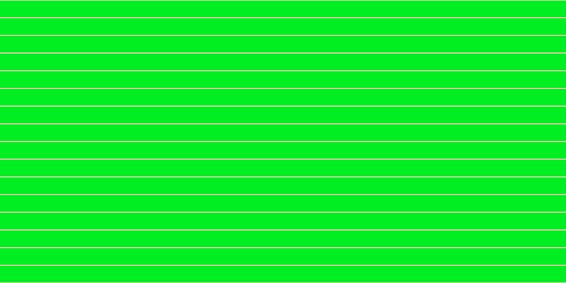 #01ee22, #bad393 horizontal lines, two pixels wide, twenty-three pixels apart