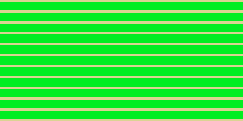 #01ee22, #dbd393 horizontal lines, eight pixels wide, twenty-eight pixels apart