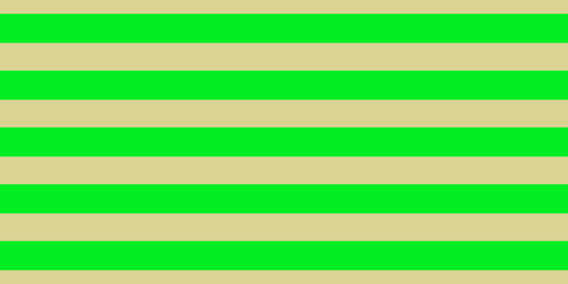 #01ee22, #dbd393 horizontal lines, thirty-nine pixels wide, forty-one pixels apart