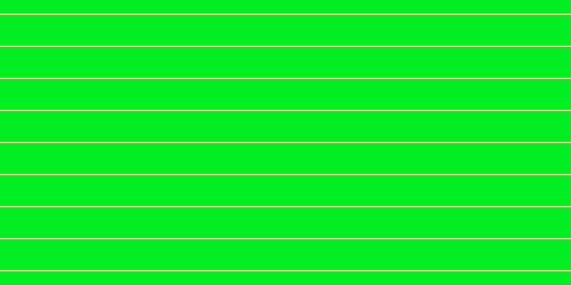 #01ee22, #dbd393 horizontal lines, two pixels wide, forty-three pixels apart