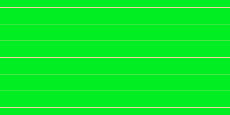 #01ee22, #dbd393 horizontal lines, two pixels wide, fifty-six pixels apart