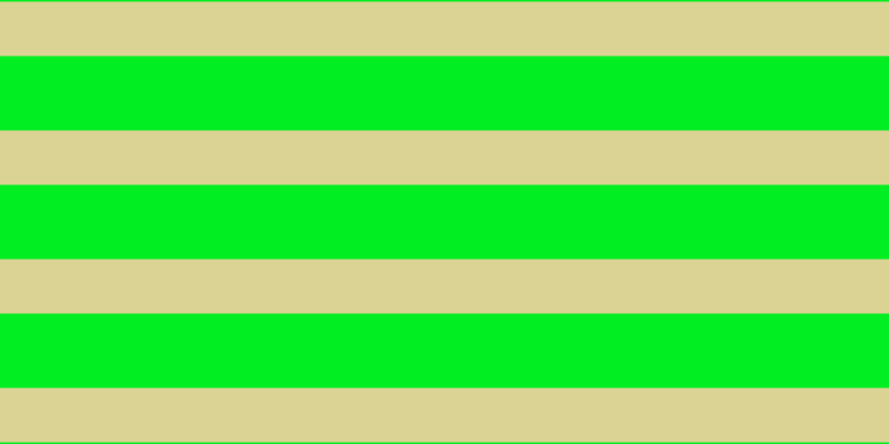 #01ee22, #dbd393 horizontal lines, forty-nine pixels wide, sixty-seven pixels apart