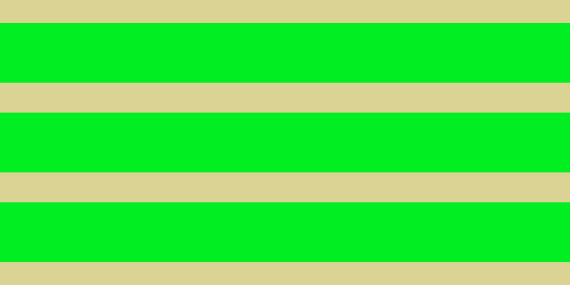 #01ee22, #dbd393 horizontal lines, forty-two pixels wide, eighty-four pixels apart