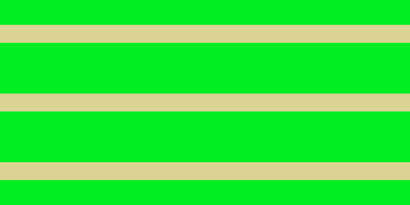 #01ee22, #dbd393 horizontal lines, thirty-five pixels wide, ninety-nine pixels apart