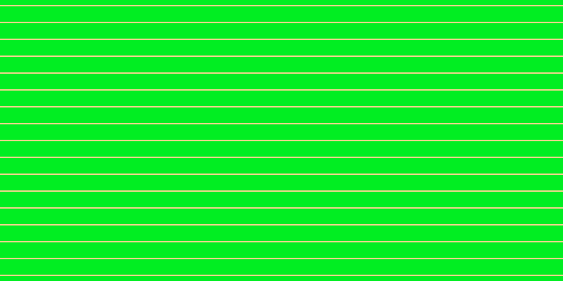 #01ee22, #fcd393 horizontal lines, two pixels wide, twenty-two pixels apart