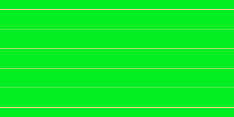 #01ee22, #fcd393 horizontal lines, two pixels wide, sixty-five pixels apart