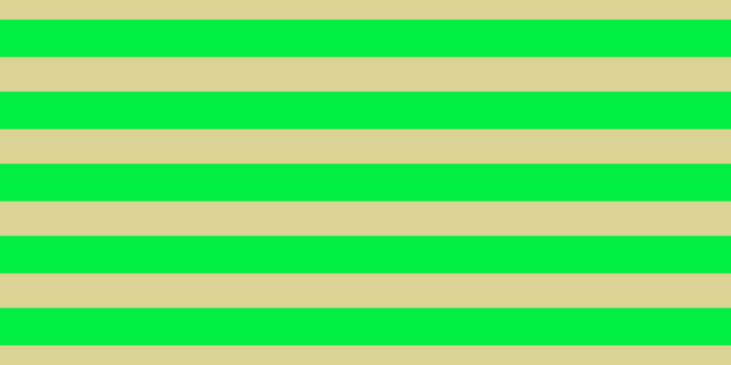 #01ee43, #dbd393 horizontal lines, thirty-eight pixels wide, forty-one pixels apart