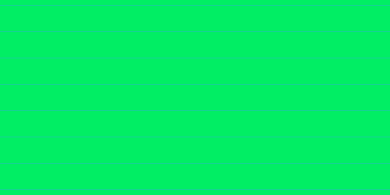 #01ee64, #15d393 horizontal lines, two pixels wide, fifty-two pixels apart