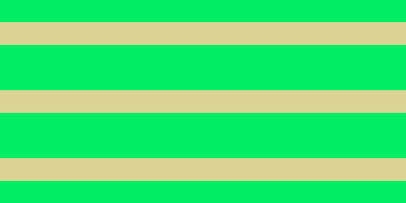 #01ee64, #dbd393 horizontal lines, forty-five pixels wide, eighty-nine pixels apart