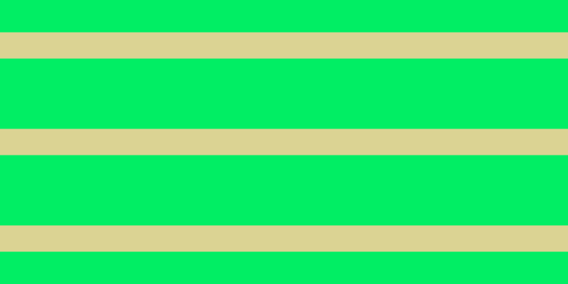 #01ee64, #dbd393 horizontal lines, thirty-seven pixels wide, ninety-nine pixels apart