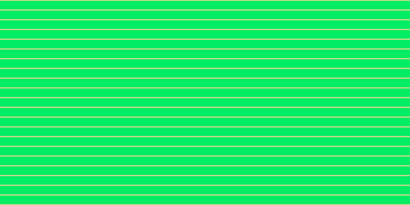 #01ee64, #fcd393 horizontal lines, two pixels wide, seventeen pixels apart