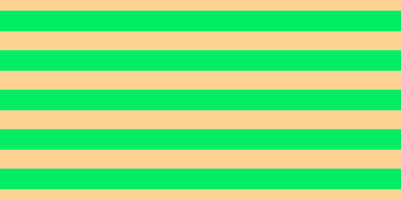 #01ee64, #fcd393 horizontal lines, thirty-eight pixels wide, forty-one pixels apart