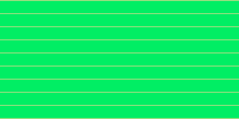#01ee64, #fcd393 horizontal lines, two pixels wide, forty-two pixels apart