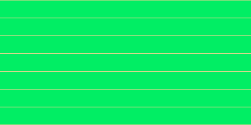 #01ee64, #fcd393 horizontal lines, two pixels wide, fifty-five pixels apart