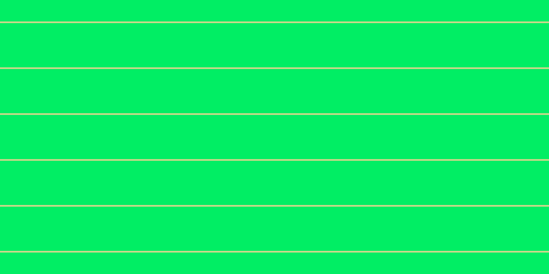 #01ee64, #fcd393 horizontal lines, two pixels wide, sixty-five pixels apart