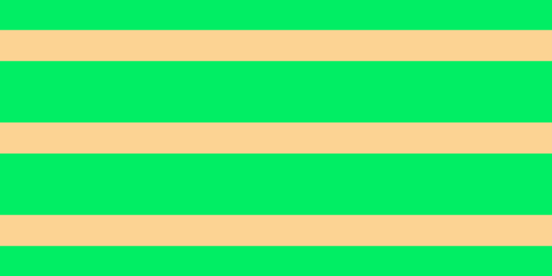 #01ee64, #fcd393 horizontal lines, forty-five pixels wide, eighty-nine pixels apart