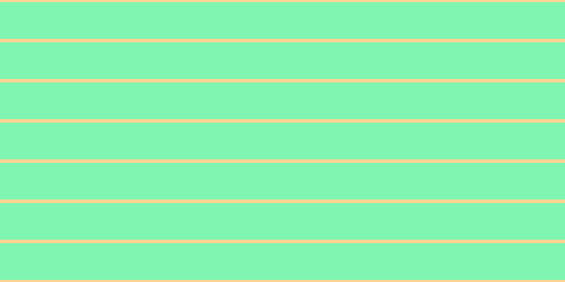 #01ee64 (50%), #fcd393 horizontal lines, five pixels wide, fifty-two pixels apart