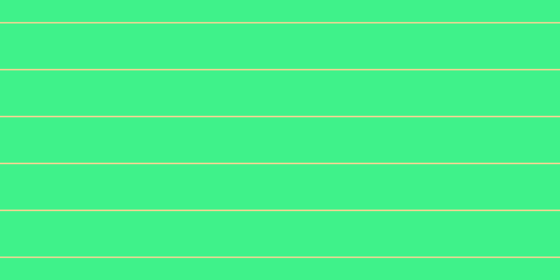 #01ee64 (75%), #fcd393 horizontal lines, two pixels wide, sixty-five pixels apart