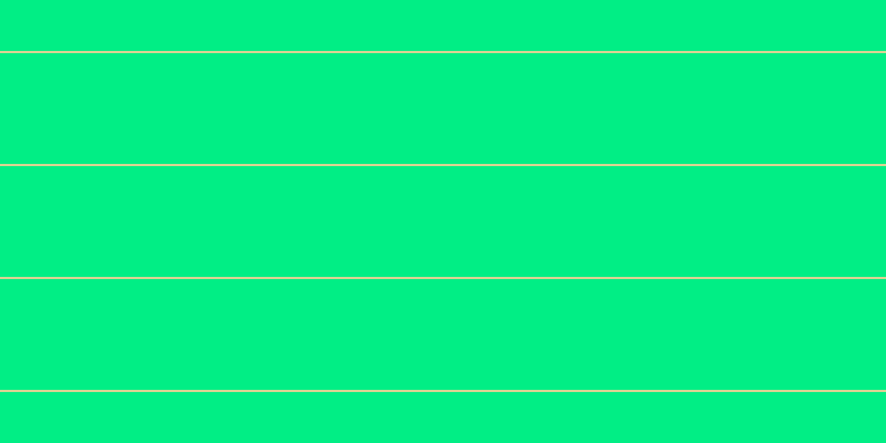 #01ee85, #dbd393 horizontal lines, two pixels wide, one hundred pixels apart