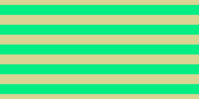 #01ee85, #dbd393 horizontal lines, forty pixels wide, forty pixels apart