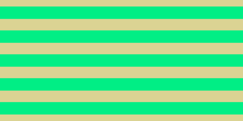 #01ee85, #dbd393 horizontal lines, thirty-eight pixels wide, forty-one pixels apart