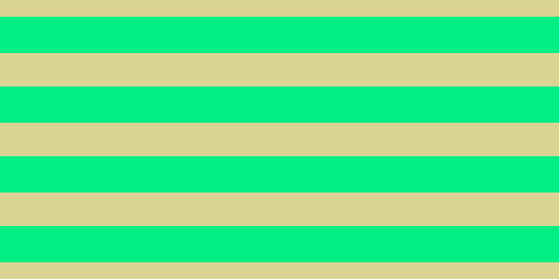 #01ee85, #dbd393 horizontal lines, forty-eight pixels wide, fifty-two pixels apart