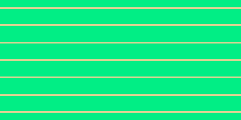 #01ee85, #dbd393 horizontal lines, six pixels wide, fifty-two pixels apart