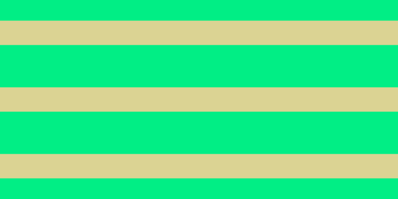 #01ee85, #dbd393 horizontal lines, forty-nine pixels wide, eighty-five pixels apart