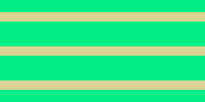 #01ee85, #dbd393 horizontal lines, thirty-seven pixels wide, ninety-seven pixels apart