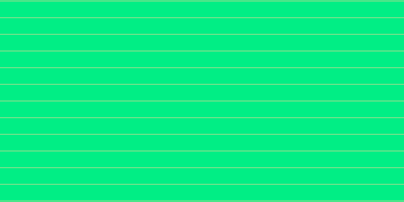 #01ee85, #fcd393 horizontal lines, one pixels wide, thirty-two pixels apart