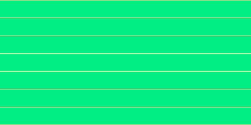 #01ee85, #fcd393 horizontal lines, two pixels wide, fifty-five pixels apart