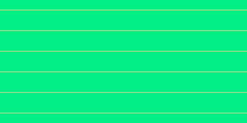 #01ee85, #fcd393 horizontal lines, two pixels wide, sixty-five pixels apart