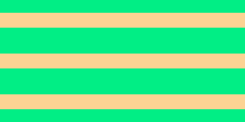 #01ee85, #fcd393 horizontal lines, forty-nine pixels wide, eighty-five pixels apart