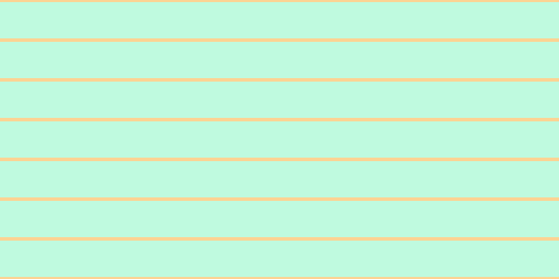 #01ee85 (25%), #fcd393 horizontal lines, five pixels wide, fifty-two pixels apart