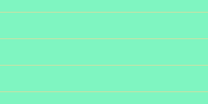#01ee85 (50%), #fcd393 horizontal lines, two pixels wide, one hundred pixels apart