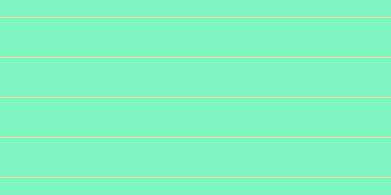 #01ee85 (50%), #fcd393 horizontal lines, two pixels wide, eighty pixels apart