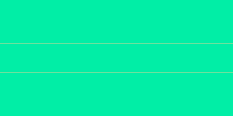 #01eea6, #dbd393 horizontal lines, one pixels wide, one hundred pixels apart