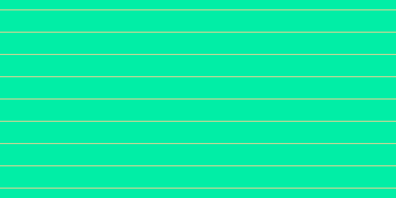 #01eea6, #dbd393 horizontal lines, two pixels wide, forty-three pixels apart