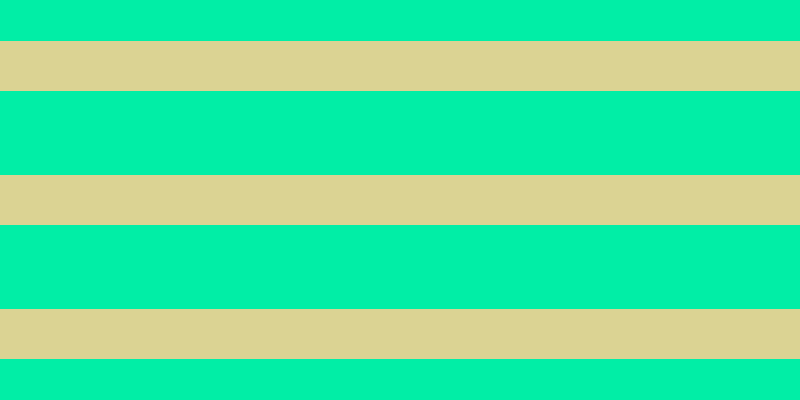 #01eea6, #dbd393 horizontal lines, fifty pixels wide, eighty-four pixels apart