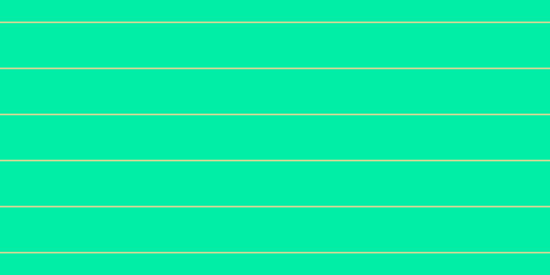 #01eea6, #fcd393 horizontal lines, two pixels wide, sixty-five pixels apart
